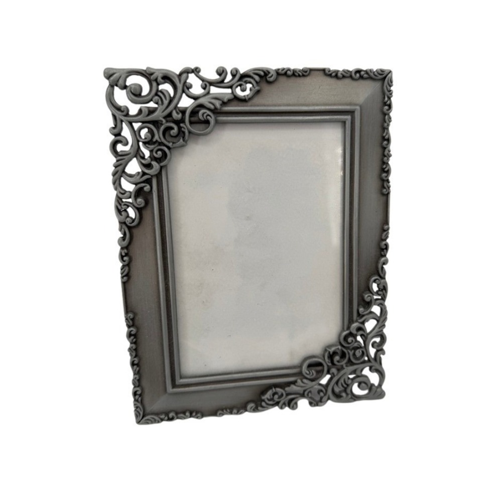 Malden Picture Frame Filigree Pewter Finish Victorian Scroll Ornate Elegant